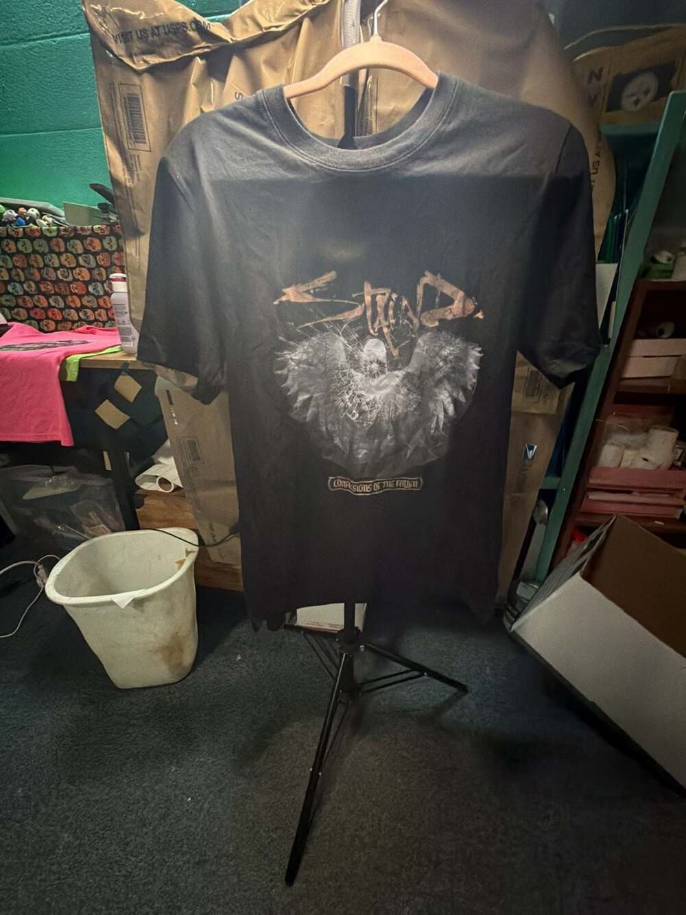 C0076 Staind Confessions of the Fallen Band T-Shirt Size S